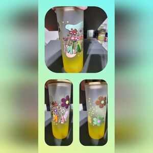 Frosted glass tumbler